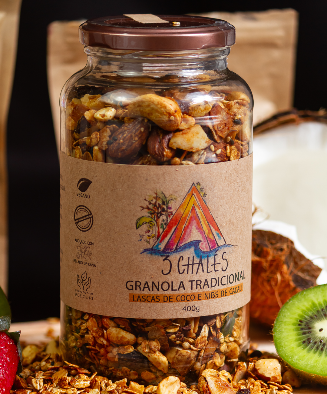 Granola tradicional 400g - no vidro