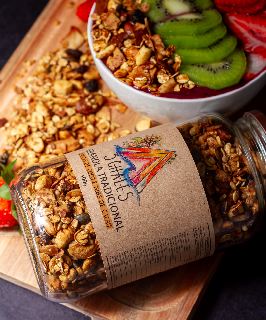Granola tradicional 400g - no vidro