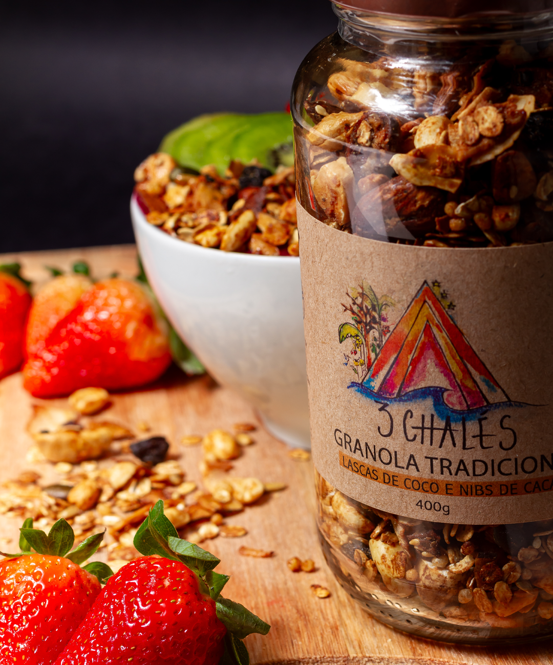 Granola tradicional 400g - no vidro
